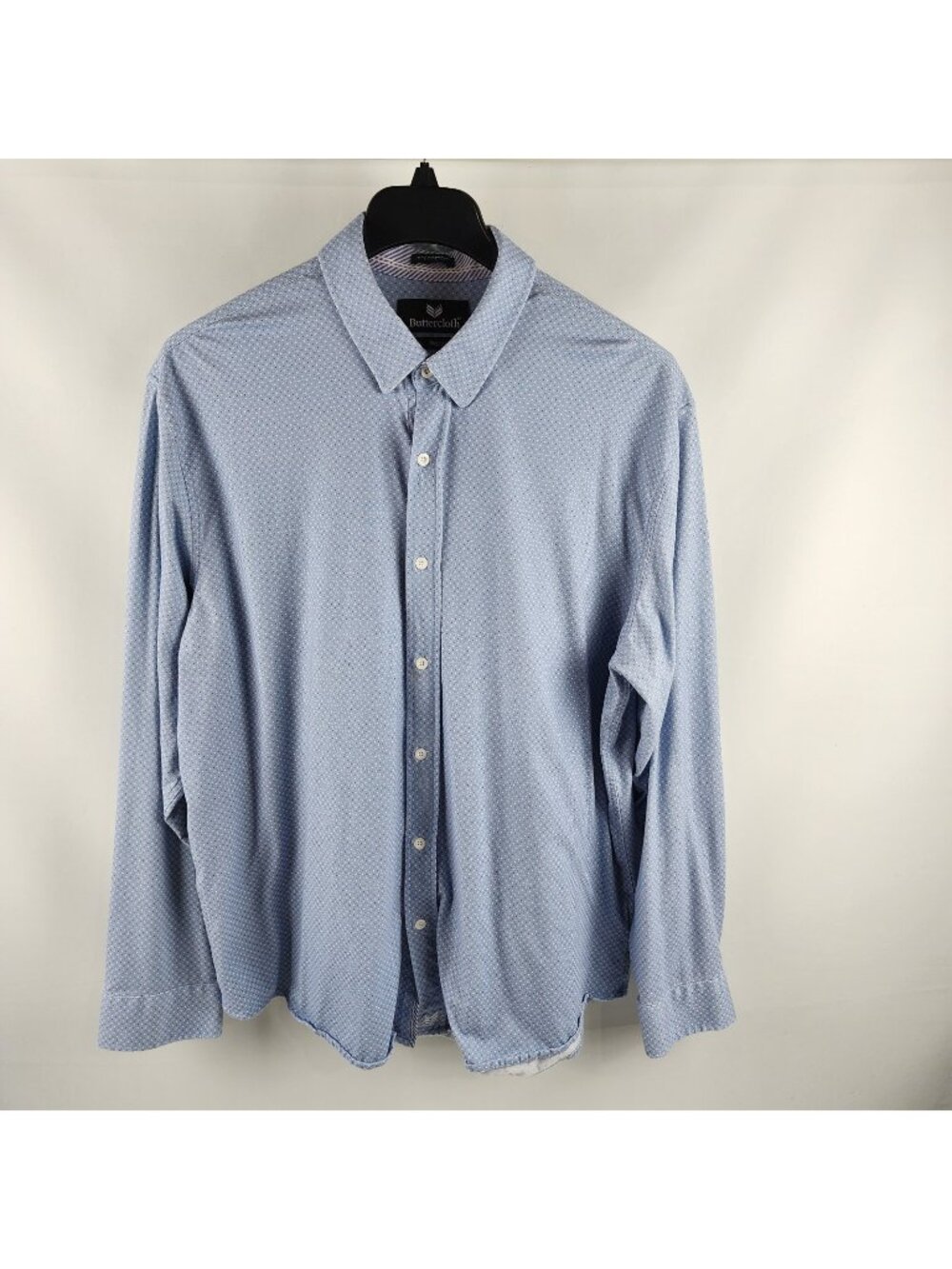 Buttercloth Shirt Mens 2XL Multi Regular Fit Micro Dot Icy Cotton L/S Button Up
